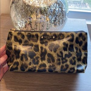 Kate Spade Cheetah Cosmetic Case